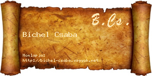 Bichel Csaba névjegykártya